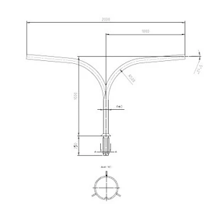 tehomet Safety pole 2x1,0m överdel .