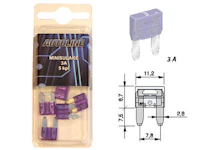 SULAKEBLISTER MINI GM 3A 5KPL/PKT