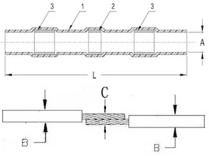 autoline Kutisteliitin sininen tinalla 1,5-2,5mm 10kpl/pkt