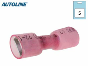 autoline Kutistelattaliitin autoline naaras 6,3 0,5-1,5mm2 5kpl/pkt