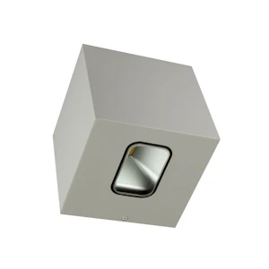 hide-a-lite Väggarmatur cube i grå 3000k