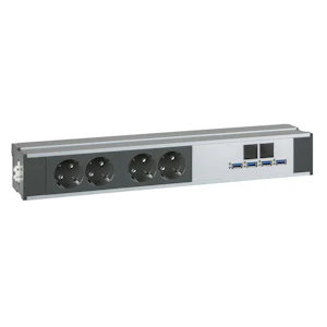 schneider electric Pistorasiapaneeli optiline pöytäpan, 2xrj45+usb