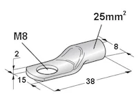 KAAPELIKENKÄ 25MM2 8MM REIKÄ