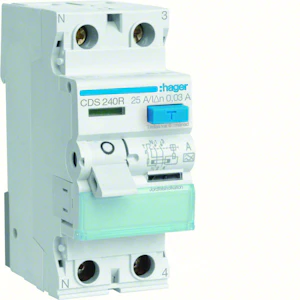 hager Jordfelsbrytare br 2-p 40a 30ma qc