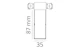 sg T-anslutning zip 230v vit