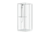 opal Suihkukaappi opal 8080 s kirkas lasi, checker takalasit