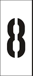 MÄRKSYSTEM H25 VIT SIFFRA 8