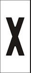MÄRKSYSTEM H25 VIT BOKSTAV X