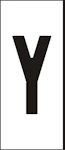 MÄRKSYSTEM H25 VIT BOKSTAV Y
