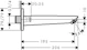 hansgrohe Juoksuputki hansgrohe 71410000 logis jp 195 mm