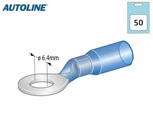 autoline Kutisterengaliitin 1,5-2,5mm2 rengas 6,4mm 50kpl/pkt m6