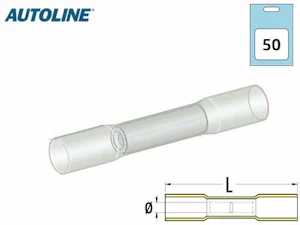 autoline Liitinblister kutistejatko kir kirkas 0,2-0,5mm2, 50kpl/pkt