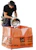 big bag Säck medium orange 90x90x100 cm