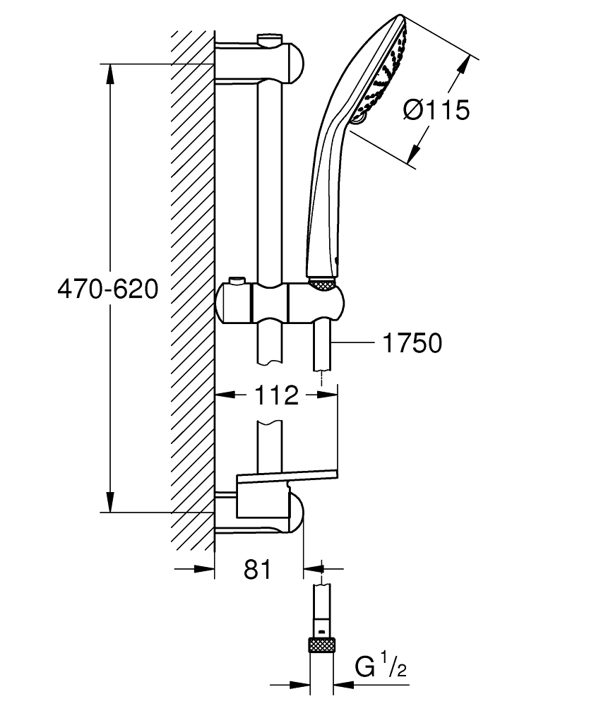 grohe Suihkusetti grohe 27242001 euphoria 110 duo