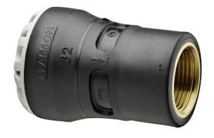 ulefos Rak koppling 32xg32 serie 1, gg i mässing, typ1073
