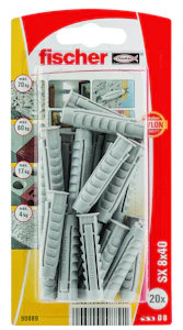 fischer Nailontulppa fischer sx 8x40 k nv 20kpl