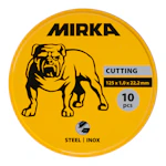 KATKAISULAIKKA MIRKA 125X1,0X22,2MM INOX 10KPL