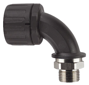 flexicon Suojaletkuliitin muovi hf fpa34-bm32-90b musta