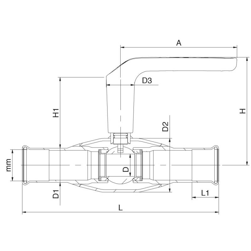 vexve Palloventtiili vexve p/p 18mm  pn16 vexve 108015x