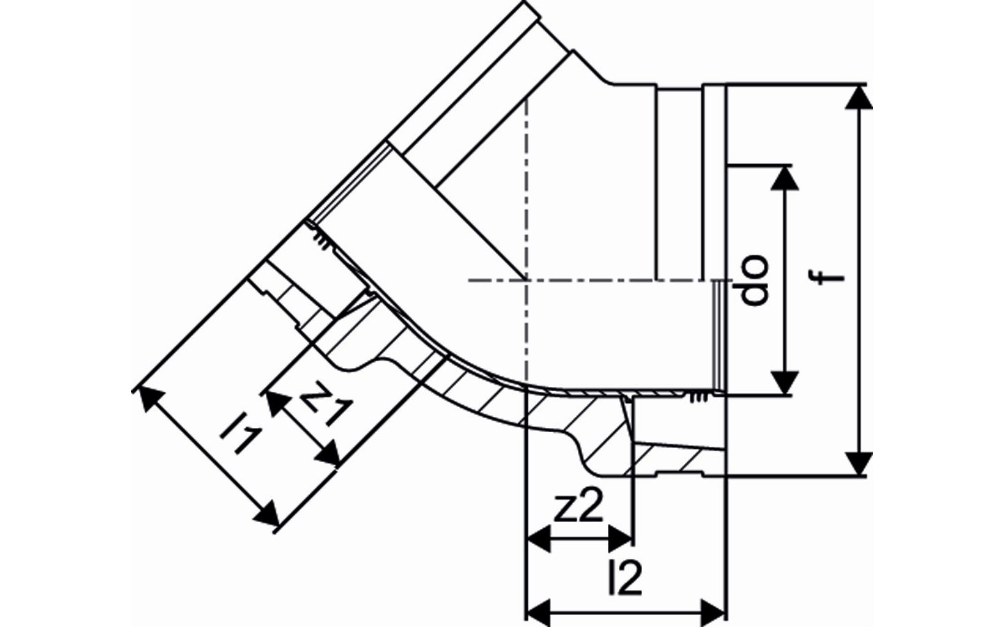 uponor Käyrä eristetty uponor 100x45