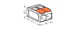 wago Rasialiitin wago 221-612 vipu 2-nap, 0.5-6mm2