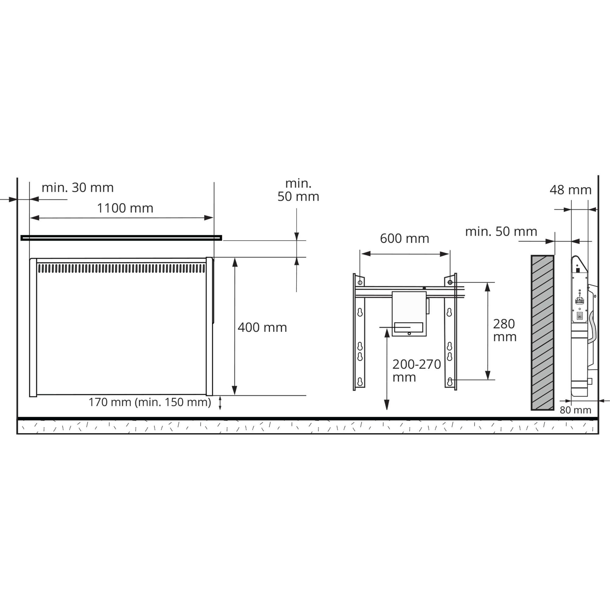 ensto Lämmitin roti7-bt 700w k 40x110