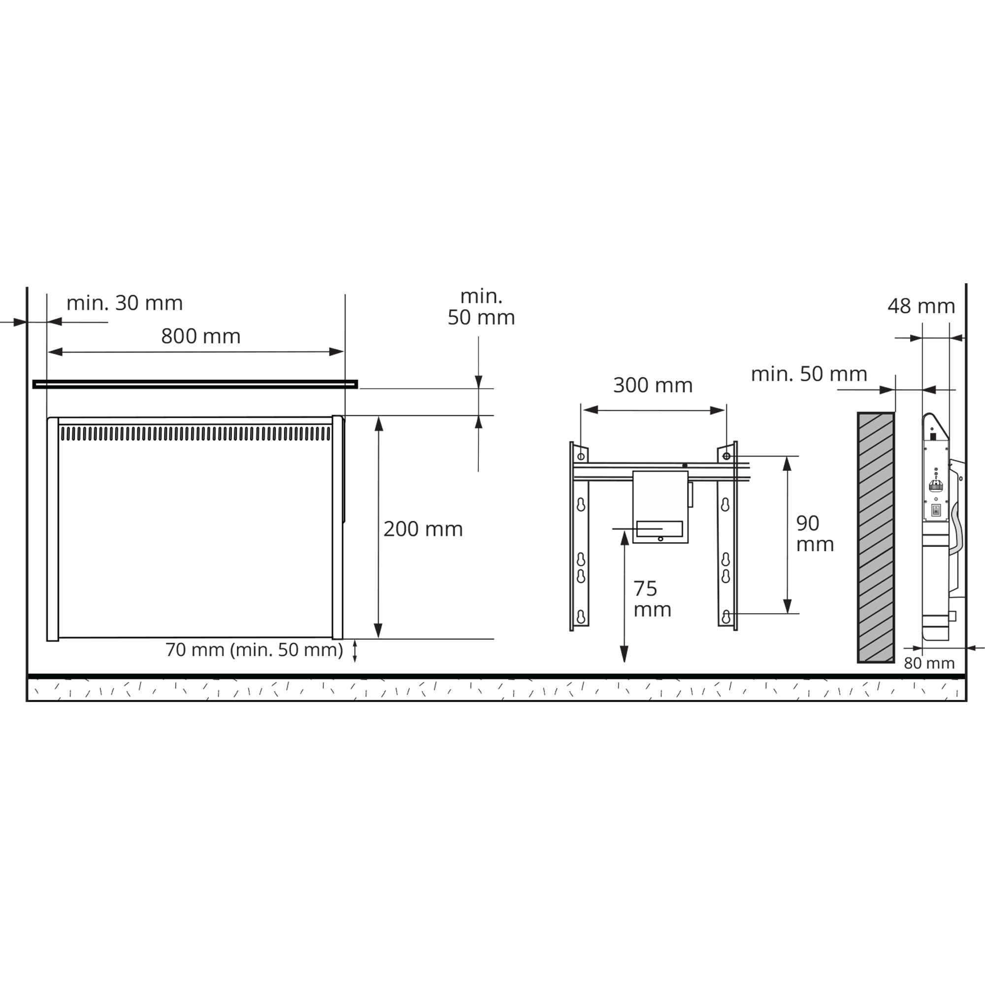 ensto Lämmitin lista3-bt 350w k 20x80