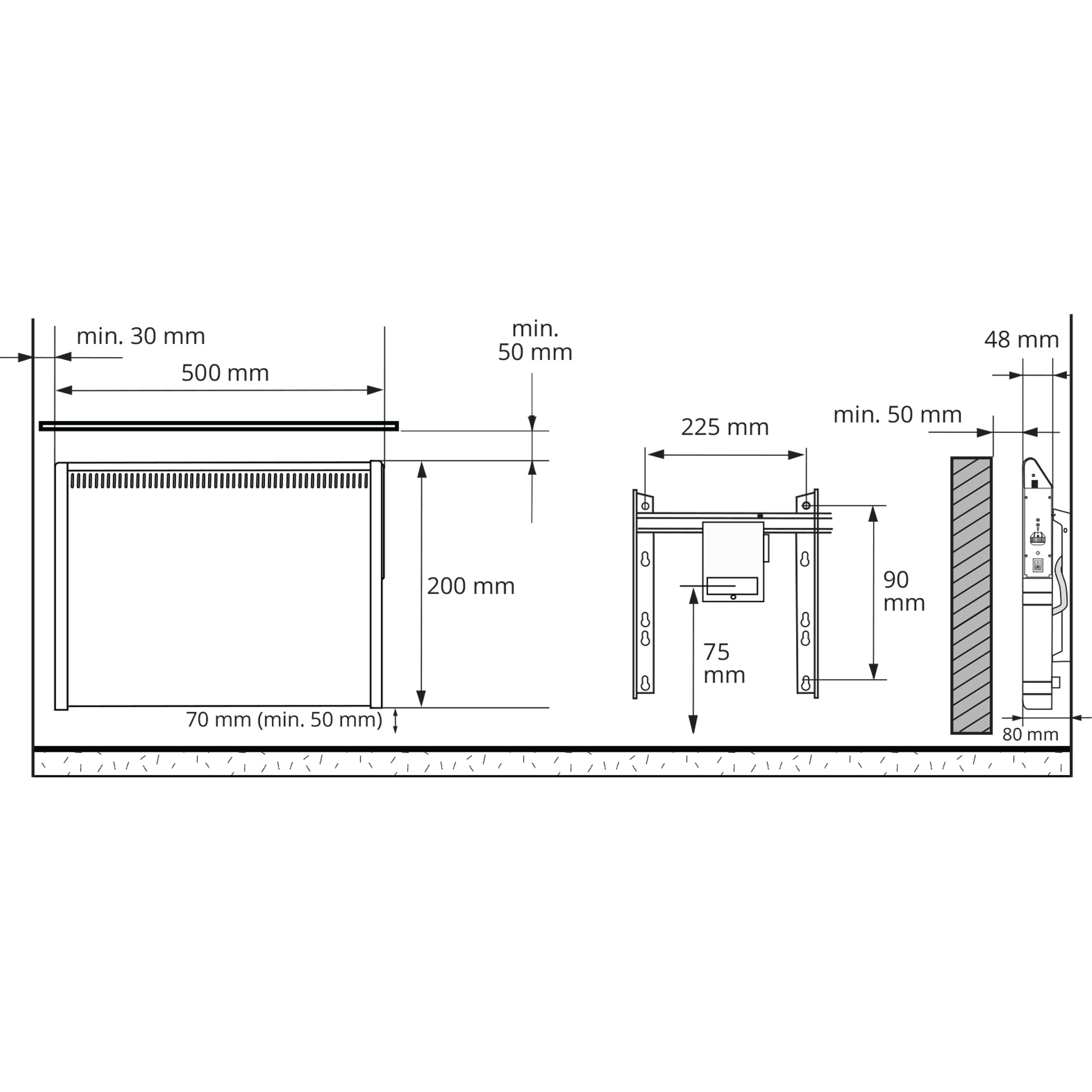 ensto Lämmitin lista2-bt 200w k 20x50
