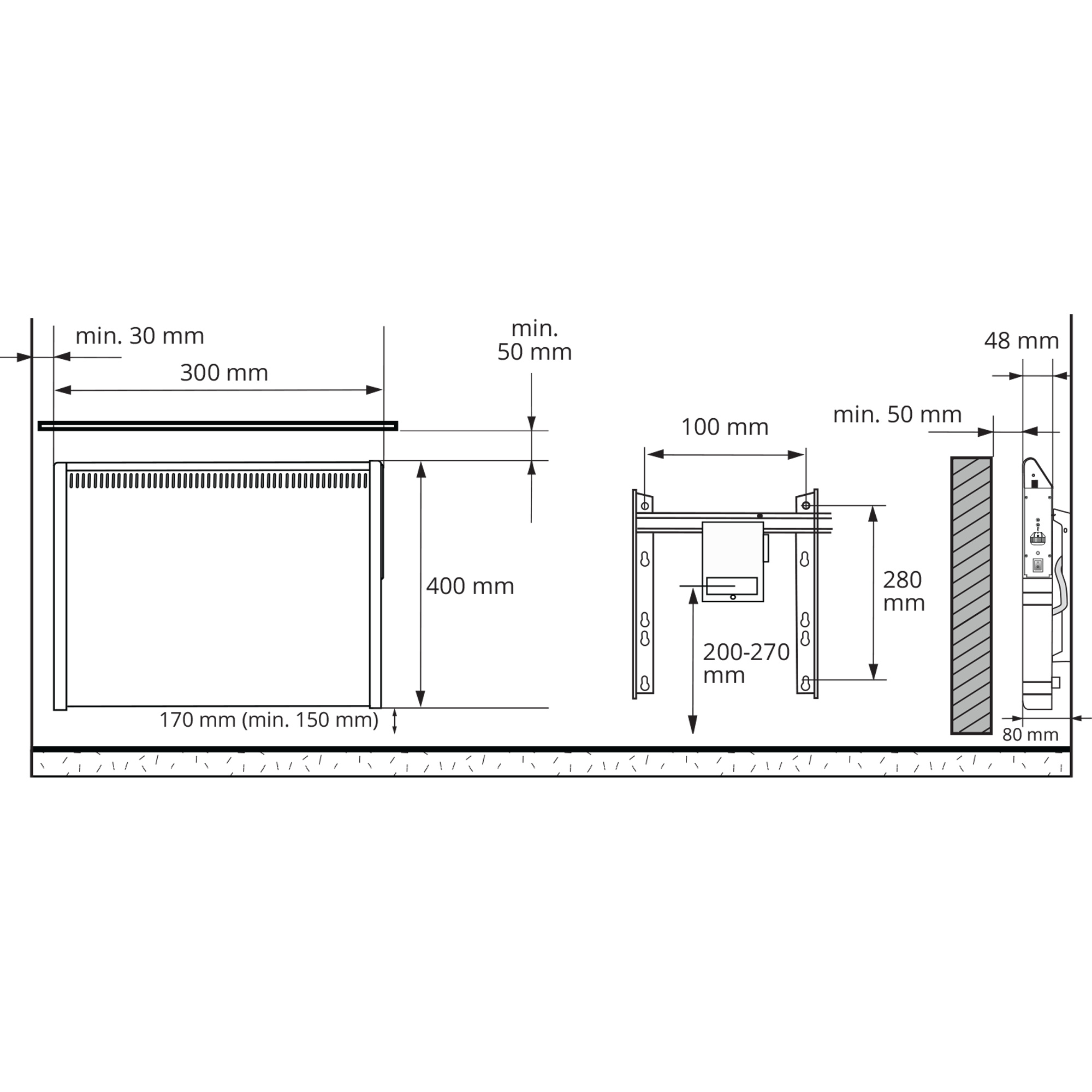 ensto Lämmitin roti1-bt 150w k 40x30