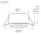 hide-a-lite Alasvalo comfort twist ip44 470lm 6,5w 2/3/4k tilt bl