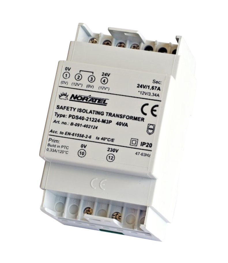 SUOJAJÄNNITEMUUNTAJA NORATEL PDS40-21224-M3P 40VA DIN