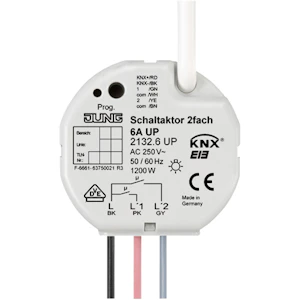 ensto Lähtöyksikkö knx intro 2132.6up 2x6a/230v pv rcl t j