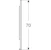 geberit Peili geberit option plus sq 400x32x700mm alumiini