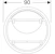geberit Peili geberit option round 900x35x900mm pyöreä