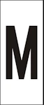 MÄRKSYSTEM H10 VIT BOKSTAV M