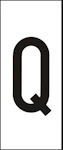 MÄRKSYSTEM H10 VIT BOKSTAV Q