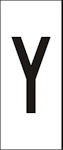 MÄRKSYSTEM H10 VIT BOKSTAV Y