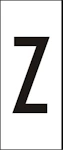 MÄRKSYSTEM H10 VIT BOKSTAV Z