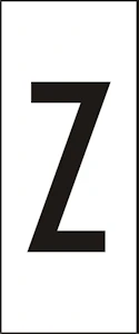 hammarprodukter Märksystem h10 vit bokstav z