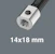 wera Vaihtopää wera 7780 14x18mm kiintoavain 17mm