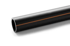PE-RÖR 63 PN 16 L=6 M BRUN STRIPE
