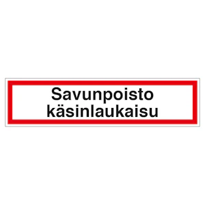 turvakauppa Merkintätarra savunpoisto käsilauk. 200x50ta
