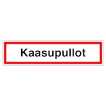 MERKINTÄTARRA KAASUPULLOT 200x50 TA