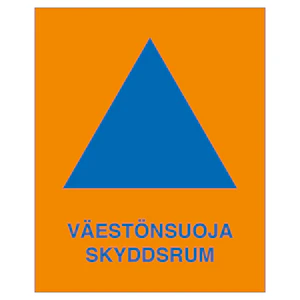 turvakauppa Merkintäkilpi väestönsuoja, 300x370mm mu