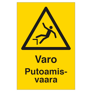 turvakauppa Merkintäkilpi putoamisvaara 200x300 mu