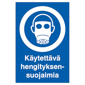 turvakauppa Merkintäkilpi käytet.hengit.suoj. 200x300 mu