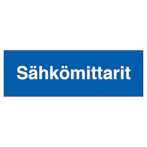 turvakauppa Merkintäkilpi sähkömittarit 300x100 alu