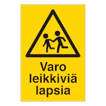 MERKINTÄKILPI LEIKKIVIÄ LAPSIA 200x300 MU