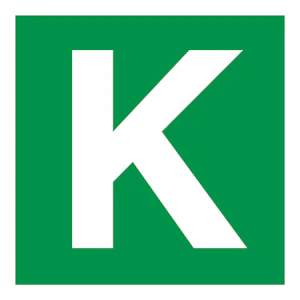 turvakauppa Merkintäkilpi kerrosnumero k 200x200 jvt
