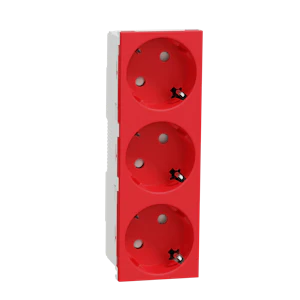 schneider electric Kanavapistorasia unica system+ 3xschuko pr pun